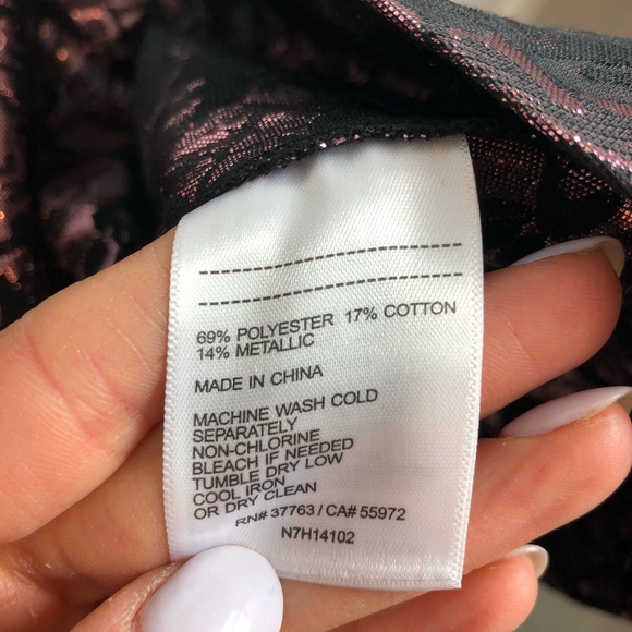 Laundry Pink Metallic Brocade Dress Size 4 - Picture 8 of 8